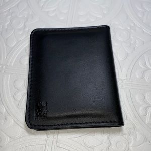EUC Strong Black Leather Badge Holder/Wallet